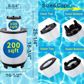 Savener S7M120 outer-filter close-up showing robust surface area for dirt removal