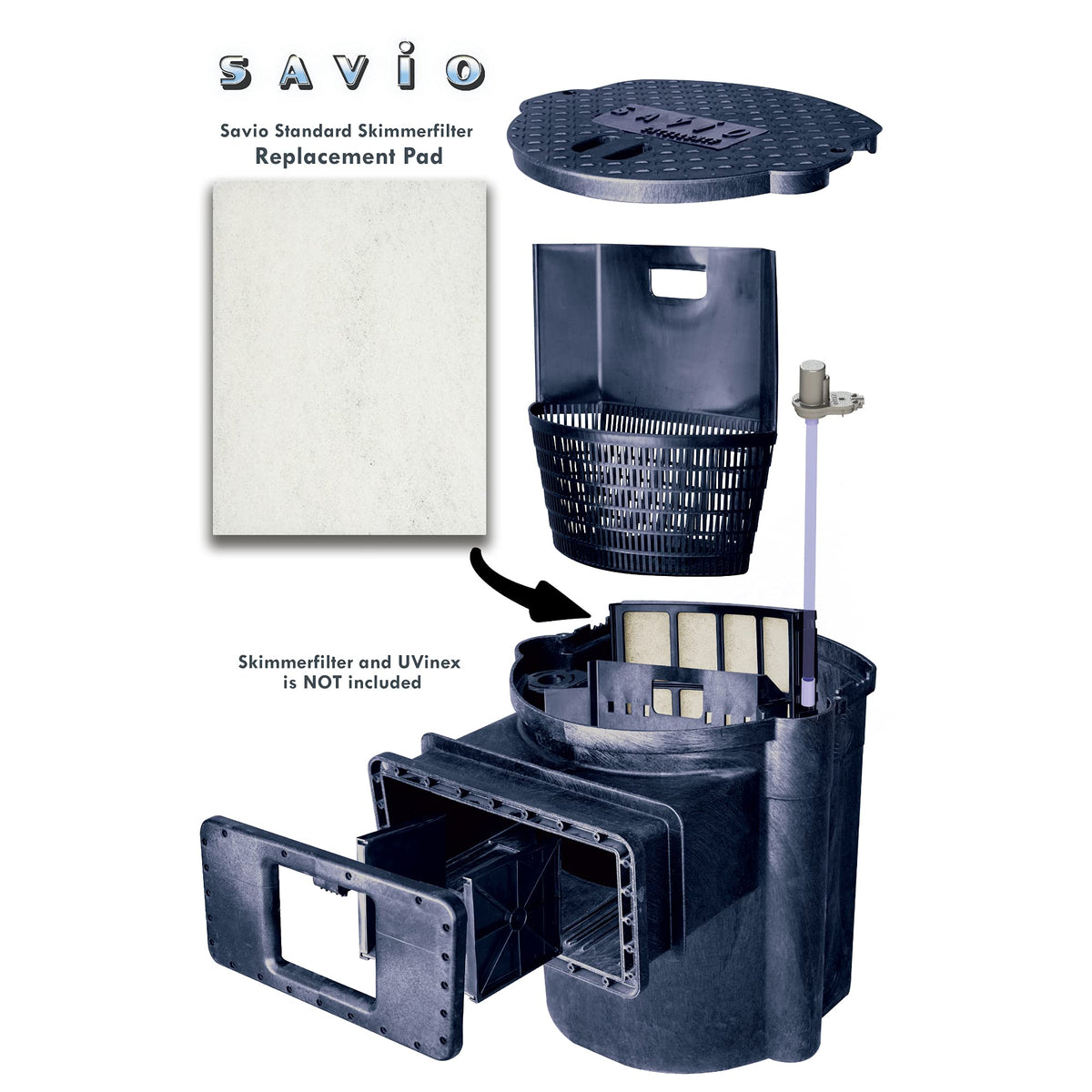 Savio filter mat close-up weave, durable media for debris capture.