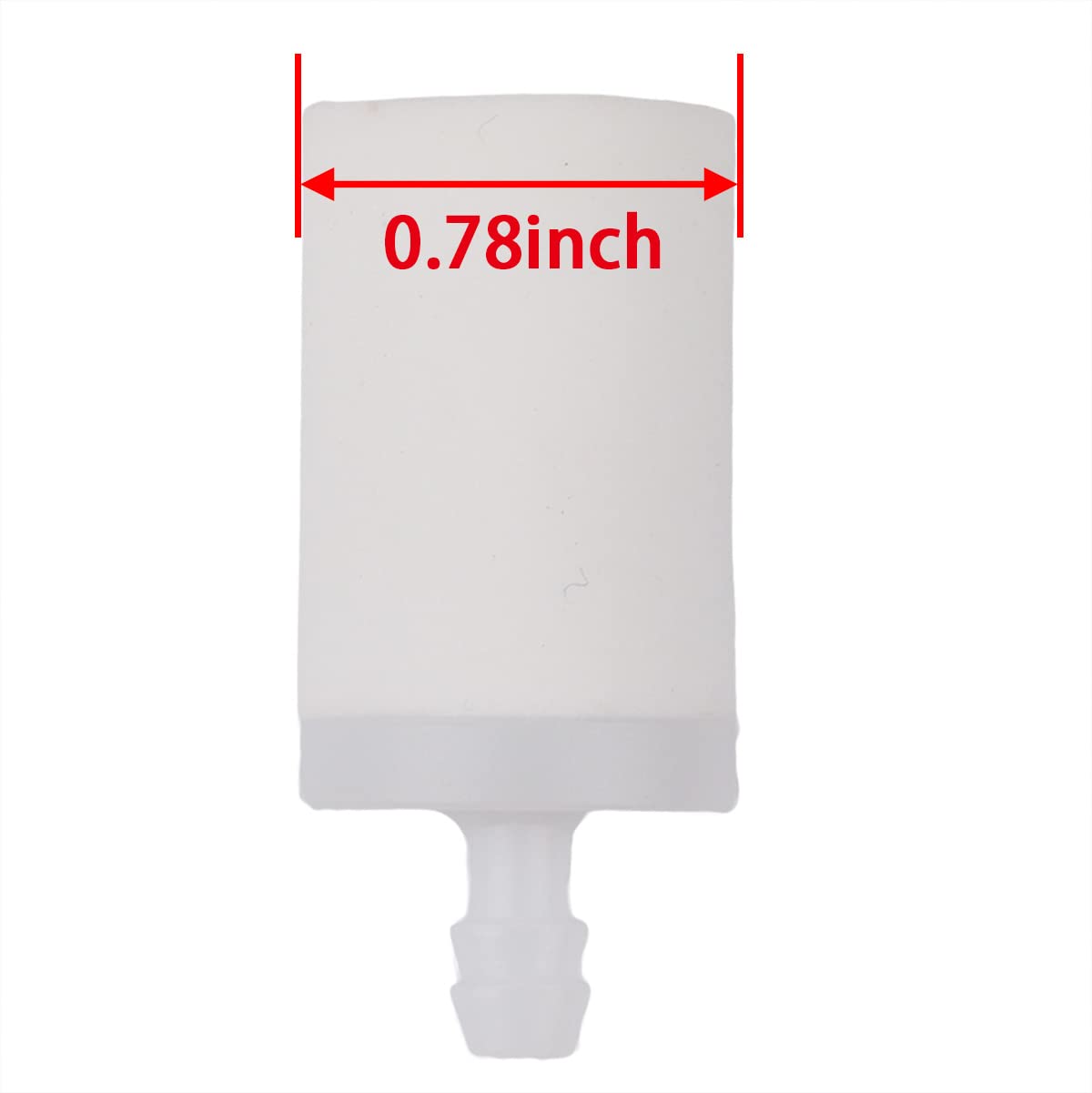 Savior 3/16 inch ID fuel filter for easy fit.