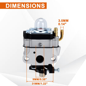 Savior FG100 carburetor assembly designed for easy GX22 installation.