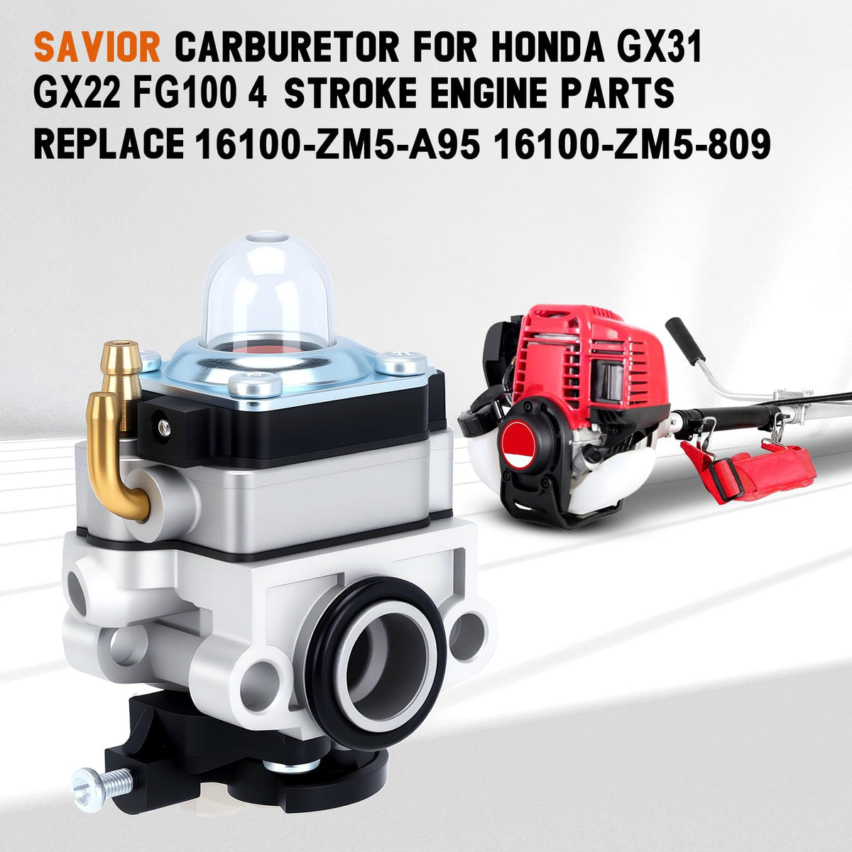 Savior FG100 carburetor packaging and brand label for quick identification.
