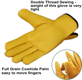 SAWANS leather gloves with breathable interior for comfortable wear