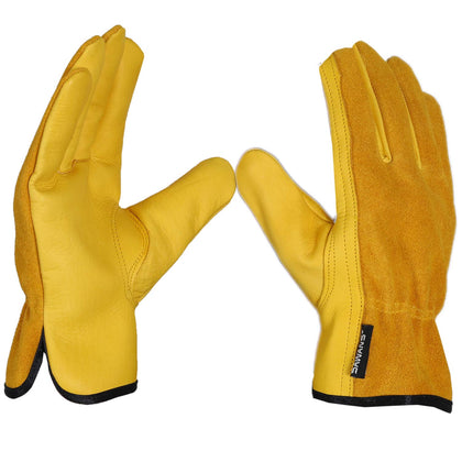 SAWANS leather gloves with palm detail for precise grip and control
