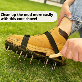 SawGlory lawn aerator shoes assembly and comfortable setup