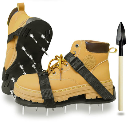 SawGlory lawn aerator shoes ready to wear for effortless lawn care