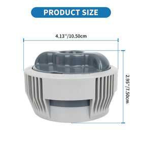 Sawluv compatibility with Lay-Z-Spa Chem-Connector shown for reliable hot tub dosing
