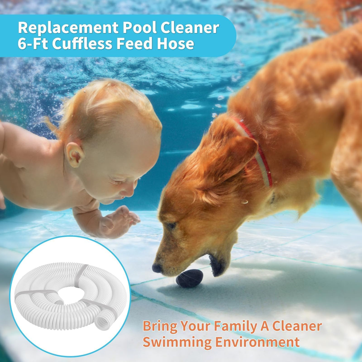 Sawluv replacement hose supports above ground and inground pools with secure fit
