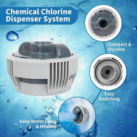Sawluv premium plastic chlorine dispenser body emphasizing long-life performance