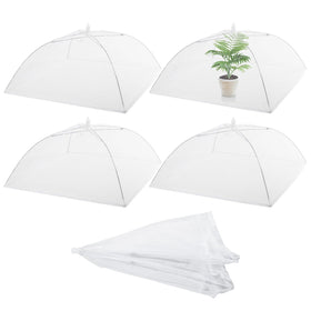 Sawysine 4-pack mesh plant cover over garden bed protects crops while airflow remains