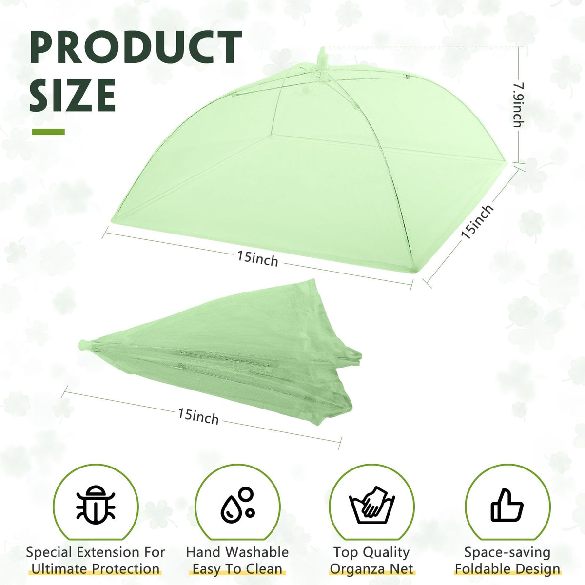 Sawysine collapsible plant dome cover shown folded, ideal for space-saving storage
