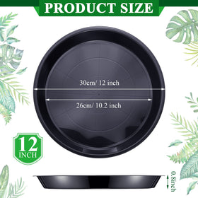 Sawysine heavy-duty plant saucer PP plastic provides sturdy support for large pots.