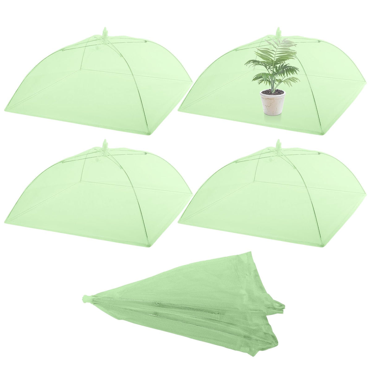 Sawysine mesh plant cover umbrella 15x15 in protects vegetables while ensuring airflow