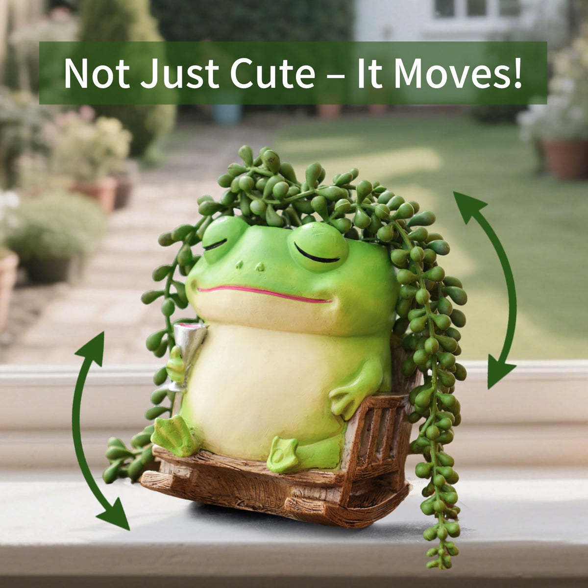 Saysmile frog pot drainage hole with removable stopper for watering control