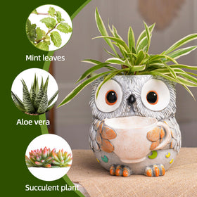 Saysmile Owl Pot drainage-hole design helps manage water for healthier plants
