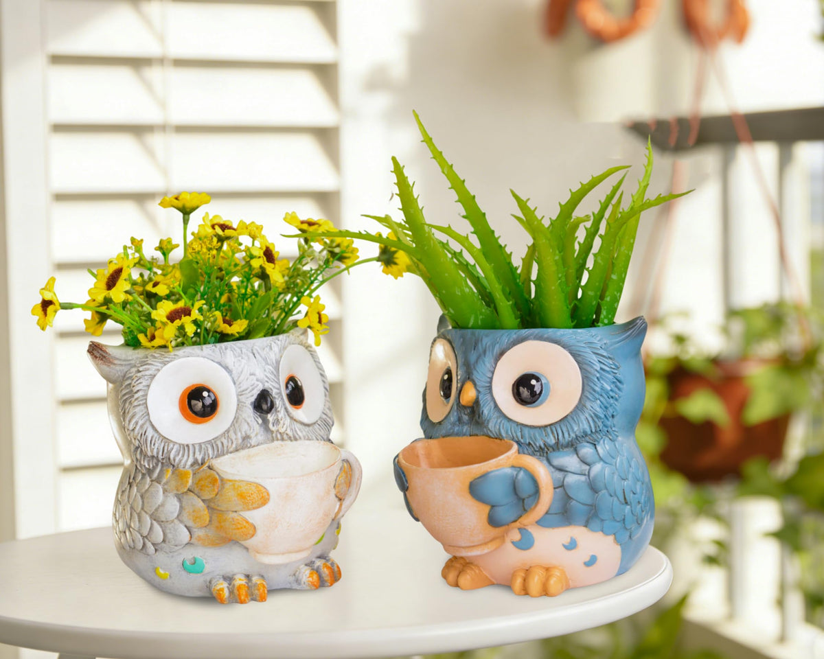 Saysmile Owl Pot string-of-pearls compatibility creates charming display options