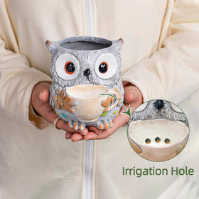Saysmile Owl Pot window-sill placement adds whimsical charm to any room