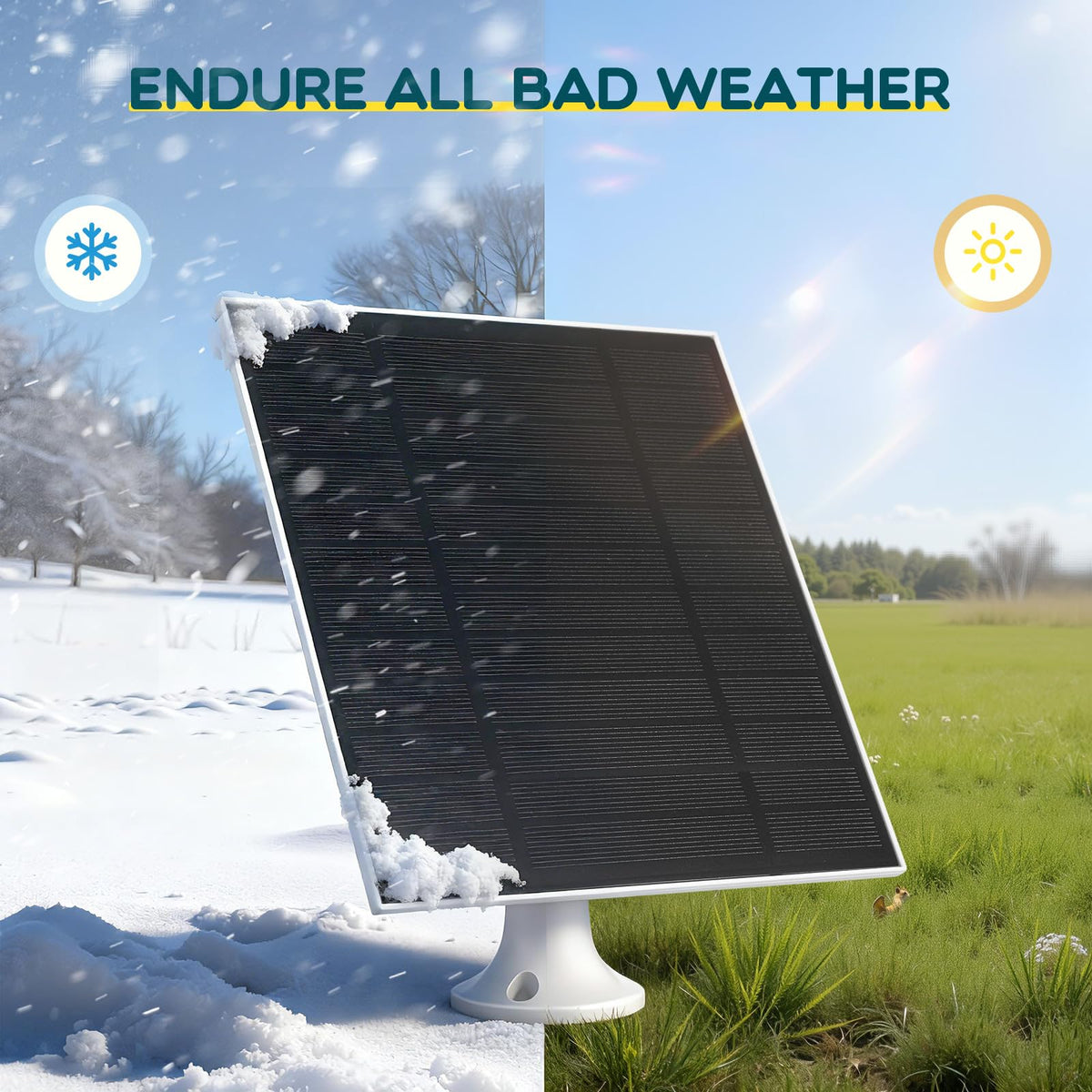 Saysurey 8-pack Type-C compatible solar panel powers rechargeable cameras