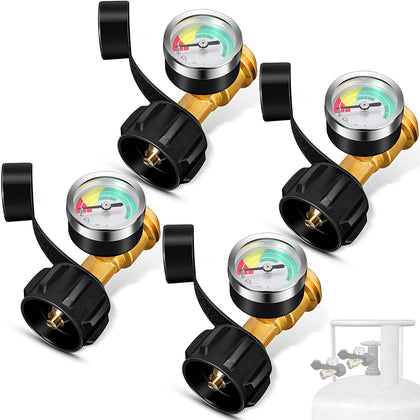 Saysurey propane gauge 4-pack front view for quick, easy monitoring of propane levels.