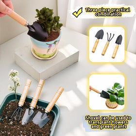 Sayuanva mini garden tool set cultivator close-up for soil aeration.