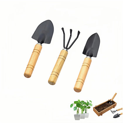Sayuanva 3-Piece Mini Garden Tool Set trowel close-up for precise potting.