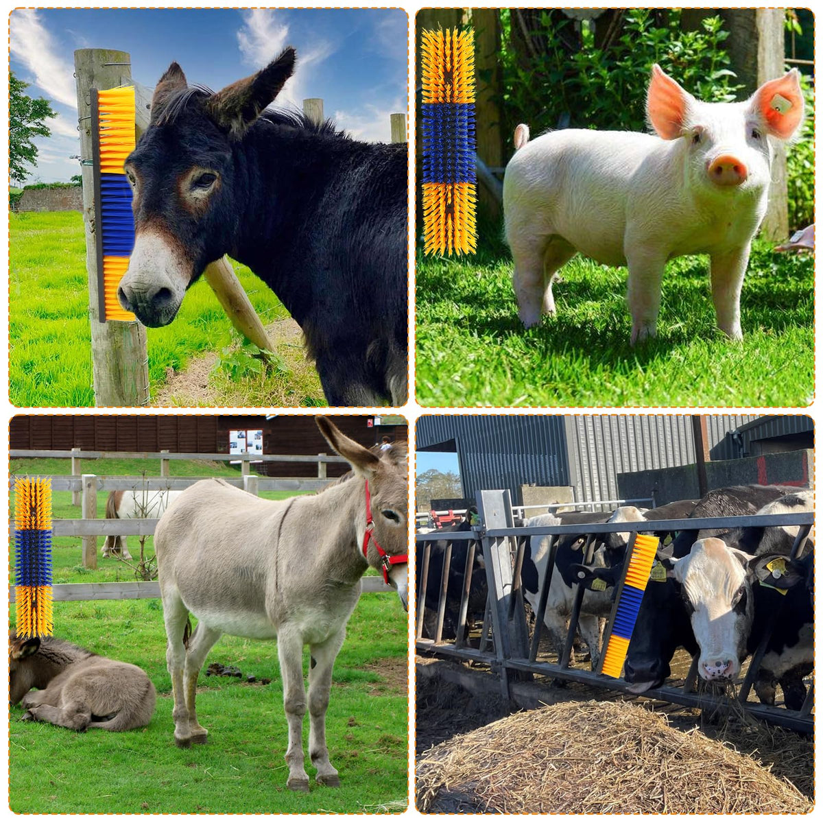 Sayutie animal grooming tool suitable for cattle, sheep, and horses in practical farm use.
