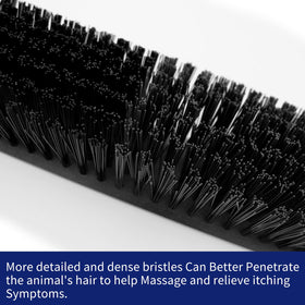 Sayutie cattle scratch brush with durable plastic body for gentle carding