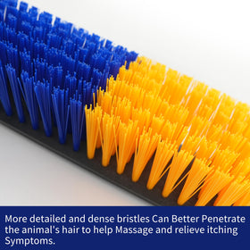 Close-up of Sayutie brush showing durable plastic and 16-screw design
