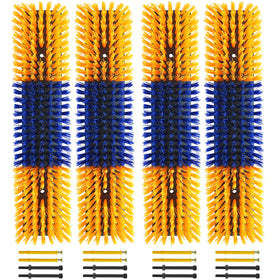 Sayutie livestock scratch brush yellow four-pack ready for farm grooming