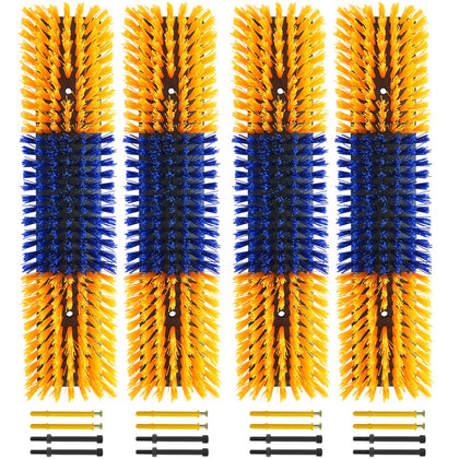 Sayutie livestock scratch brush yellow four-pack ready for farm grooming