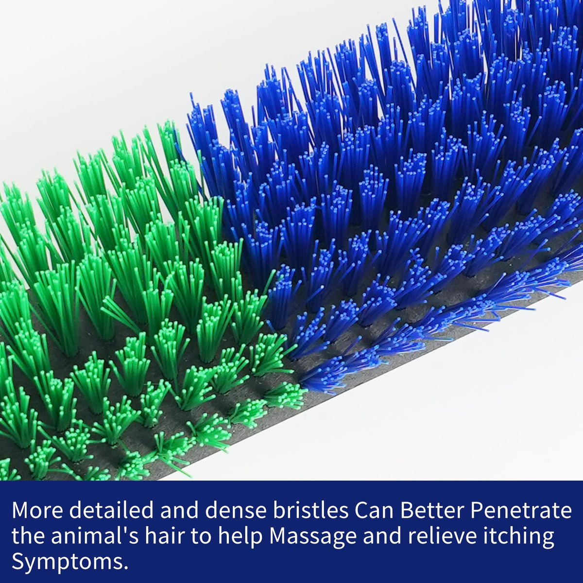 Sayutie Livestock Scratch Brush close-up shows durable plastic construction for long-lasting use