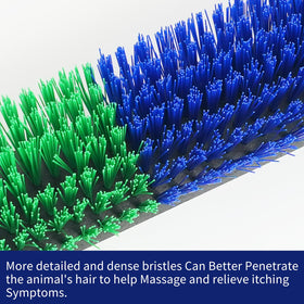 Sayutie Livestock Scratch Brush close-up shows durable plastic construction for long-lasting use