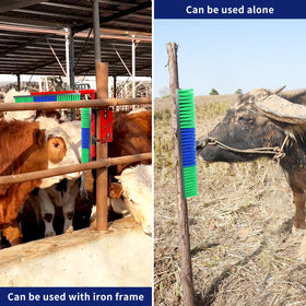 Sayutie Livestock Scratch Brush green easy-clean feature after grazing