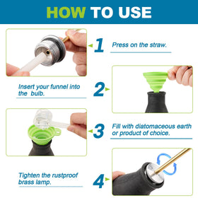 Sbestily accessories pack includes brass spray gun, silicone funnel and hose