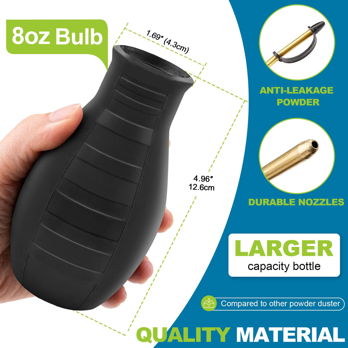 Sbestily diatomaceous earth sprayer distributes powder evenly on soil and plants