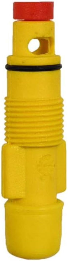 Scag valve assembly oil drain side view highlighting durable valve body