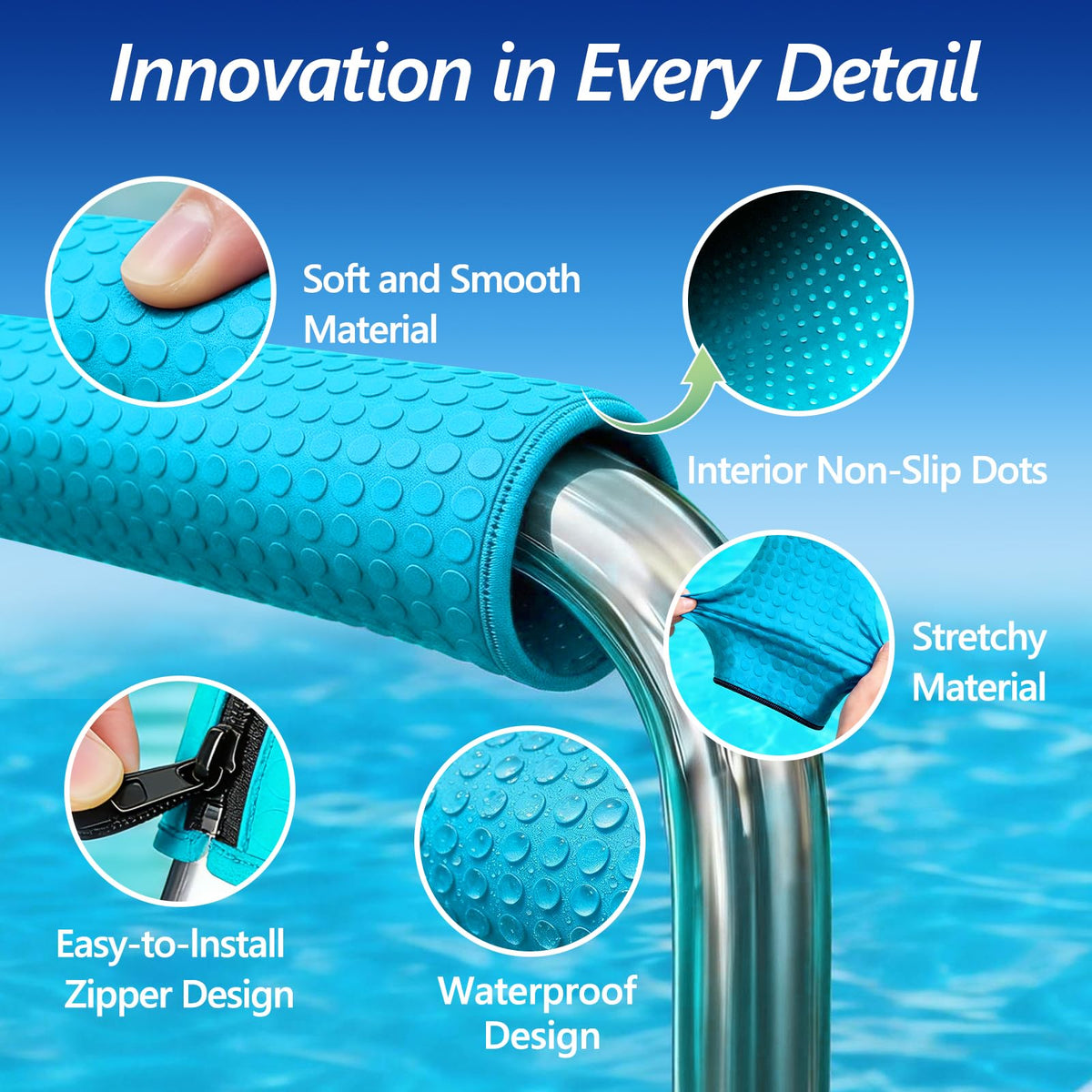 Scatsi easy-zipper installation for quick rail covering.