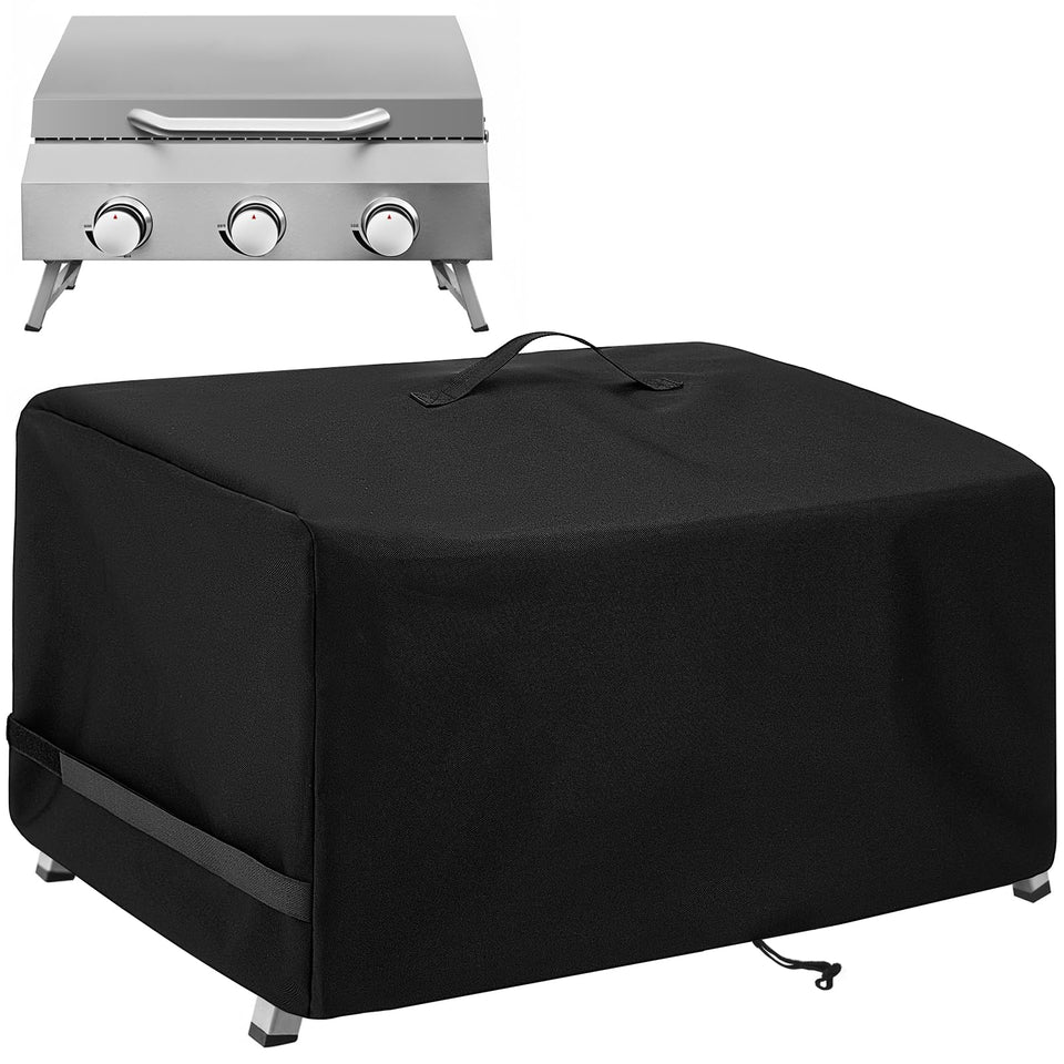 SCAUSY NXR 3-Burner Grill Cover front view protects from rain and sun