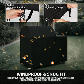 SCAUSY Woodridge wind proof design endures gusts while covering