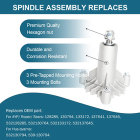 SCBHWJ 128285 spindle-assembly for 38-inch decks delivers smooth mowing