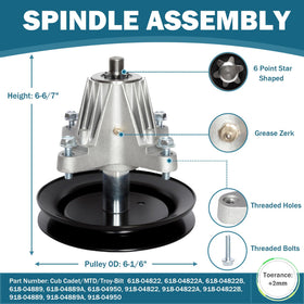 SCBHWJ 42-inch deck rebuild kit blades image; sharp blades for clean, even cuts.