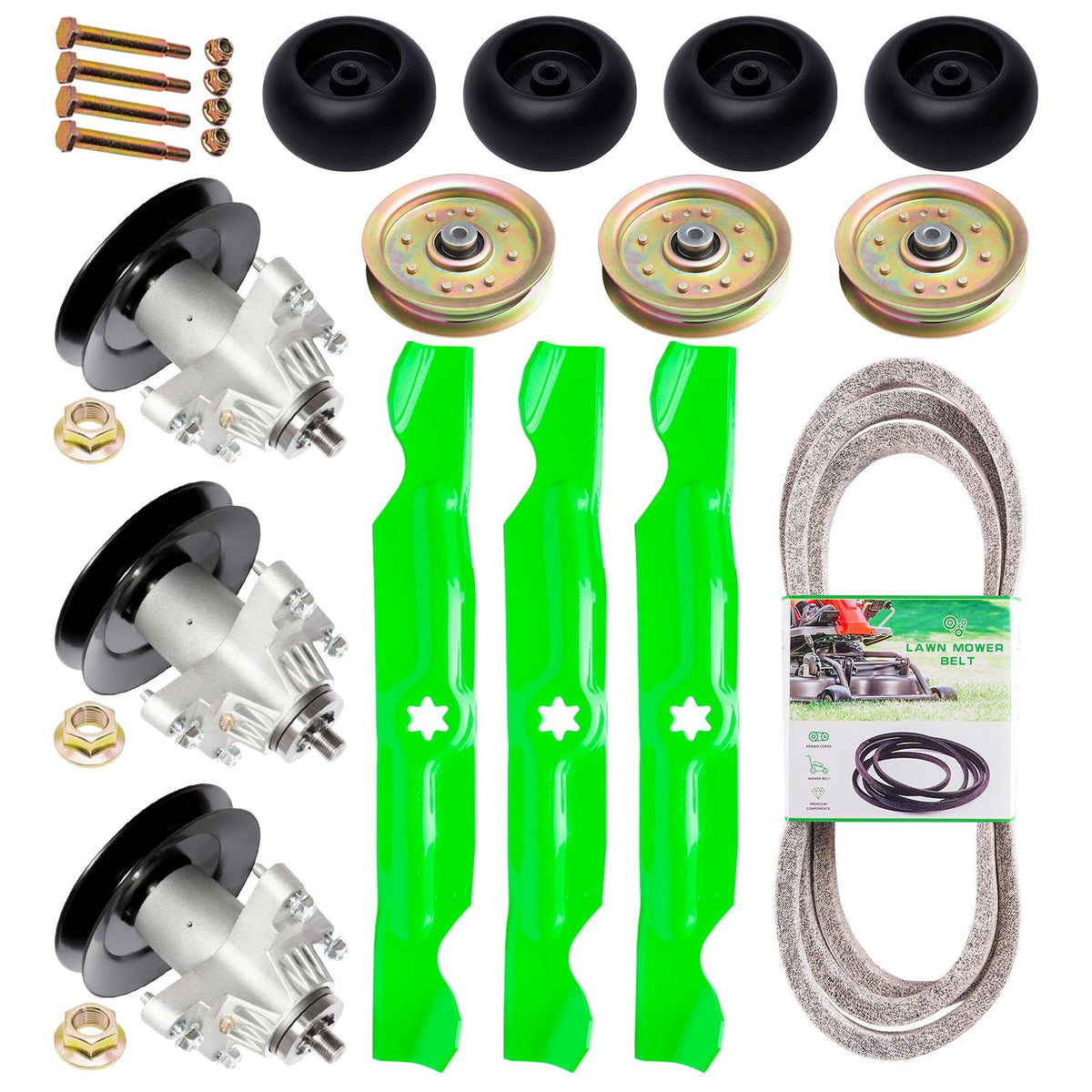 SCBHWJ 50-inch deck spindle kit for Cub Cadet models, ensuring smooth, even cuts.