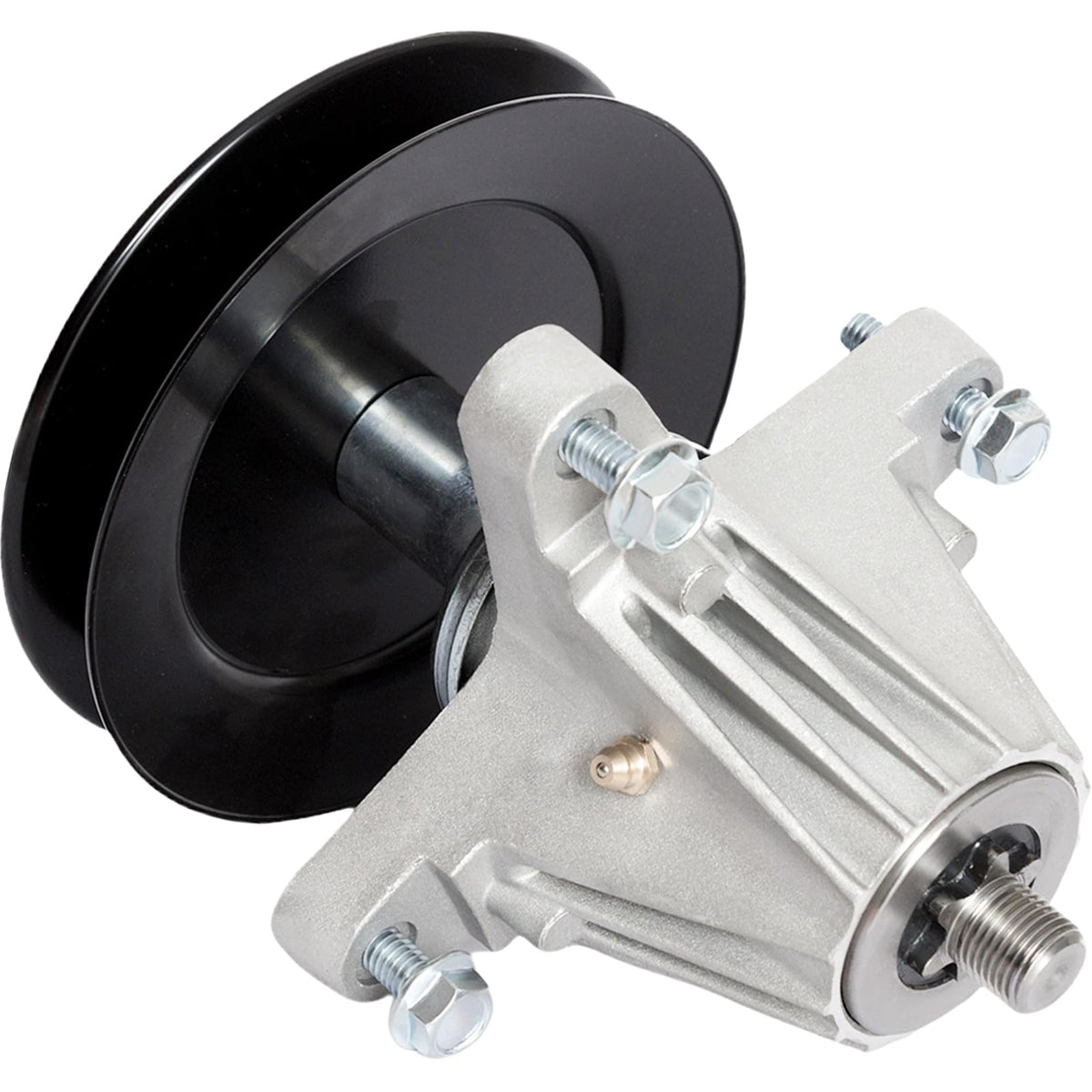 SCBHWJ 54-inch deck spindle assembly close-up for precise mowing performance