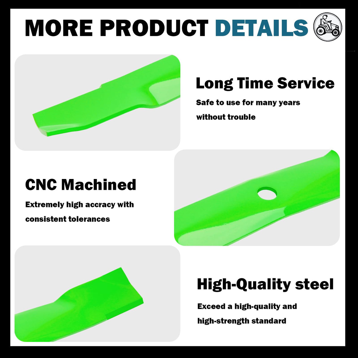 SCBHWJ blade material durability — surface finish resists wear during heavy use.