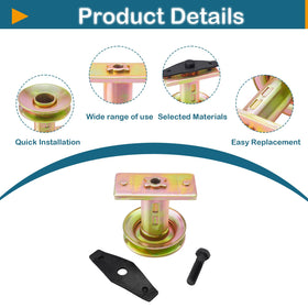 SCBHWJ blade washer and pulley detail for secure blade attachment
