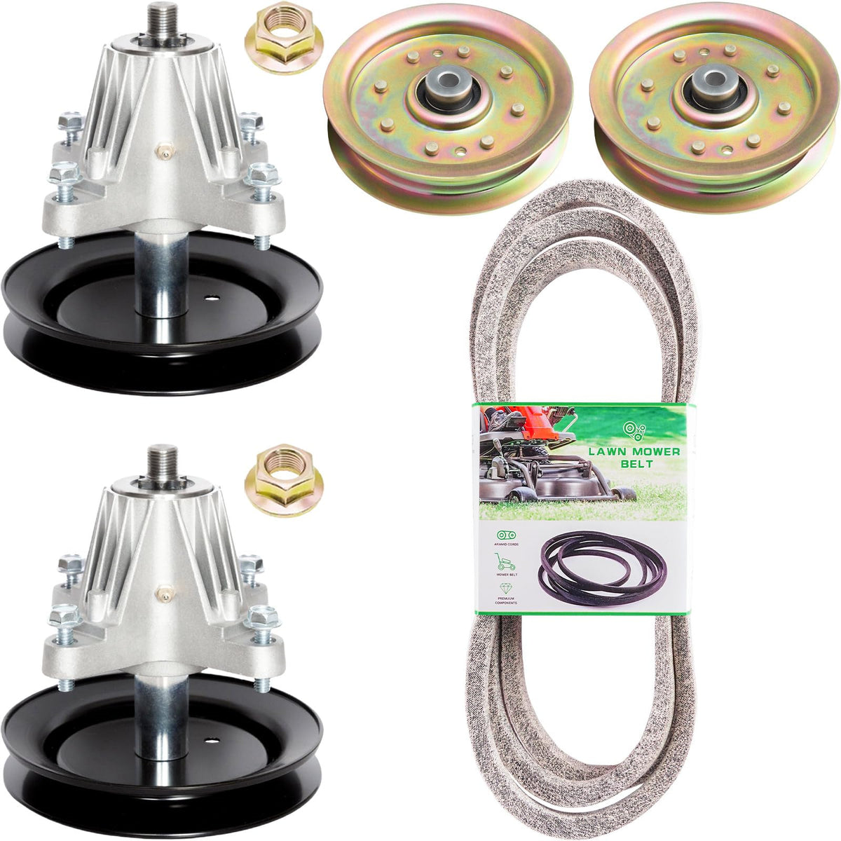 SCBHWJ deck spindle kit with two spindles for compatible lawn tractors