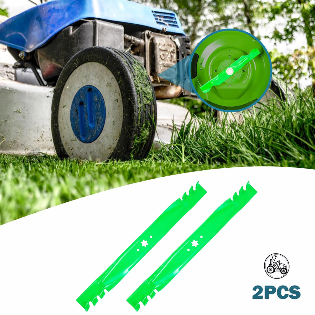 SCBHWJ durable steel construction resists wear during lawn upkeep.