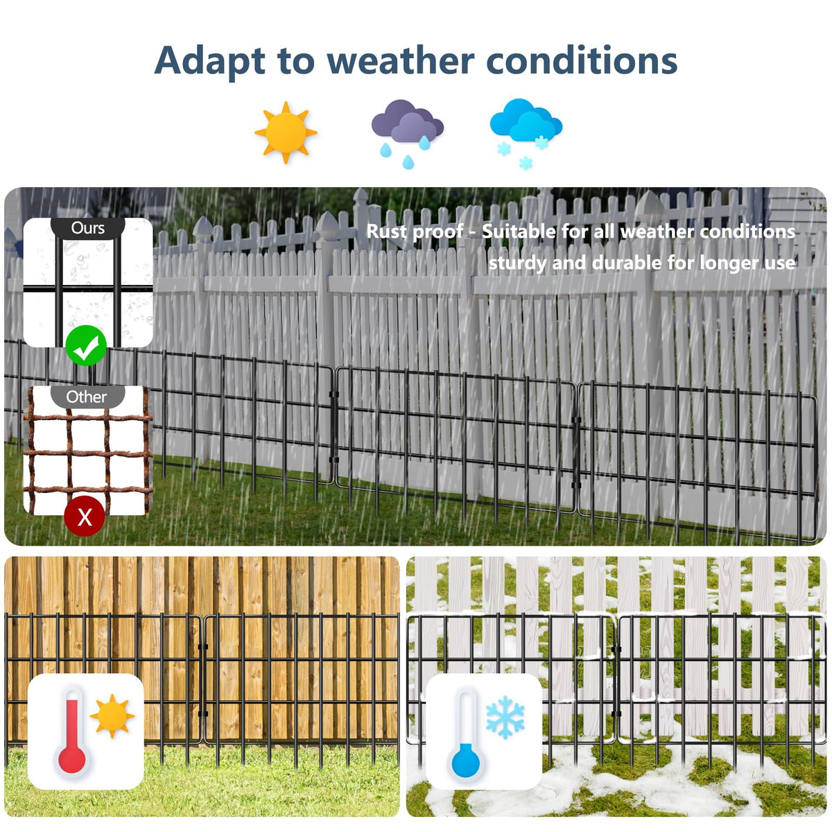 SCBIGM easy-install fence kit includes protective gloves and scissors for quick setup.