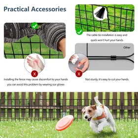 SCBIGM no-dig design reduces gaps to deter digging by pets.