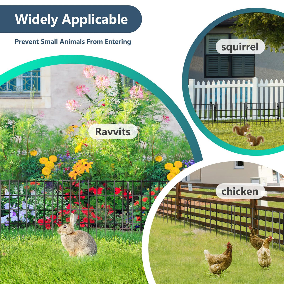 SCBIGM versatile border fence suitable for gardens, lawns, and landscaping.