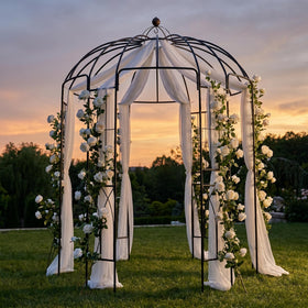 SCENDOR Anti-rust Metal Frame resists weather for long-lasting garden scenery.